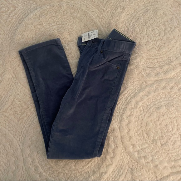 JCrew Slim-Fit Light Blue Corduroy Pants - size 12 - Picture 4 of 6